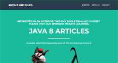 Desktop Screenshot of java8training.com