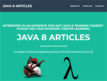 Tablet Screenshot of java8training.com